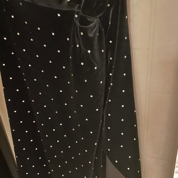 Bobbles & Lace Diamond Of The Season Skirt Black Velvet Skirt Medium - Picture 6 of 9